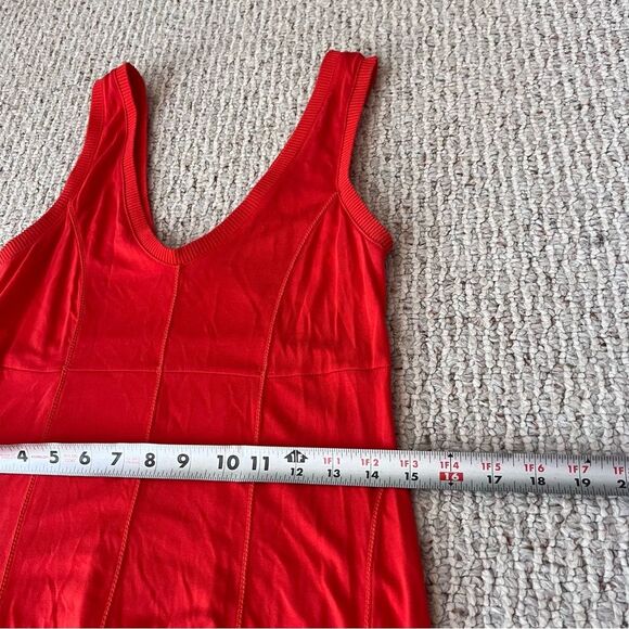 Maeve Anthropologie Abroad Orange Midi Dress Sleeveless - Picture 10 of 13